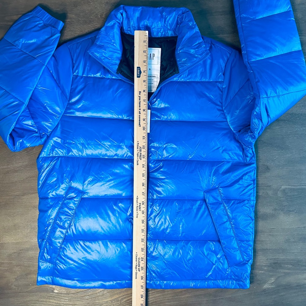 Gap ColdControl Puffer Jacket Mens Small Blue Wat… - image 5